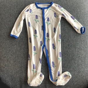 Kyte Baby Bluebonnet snap romper 6-12 months